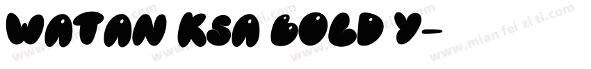 Watan KSa Bold Y字体转换